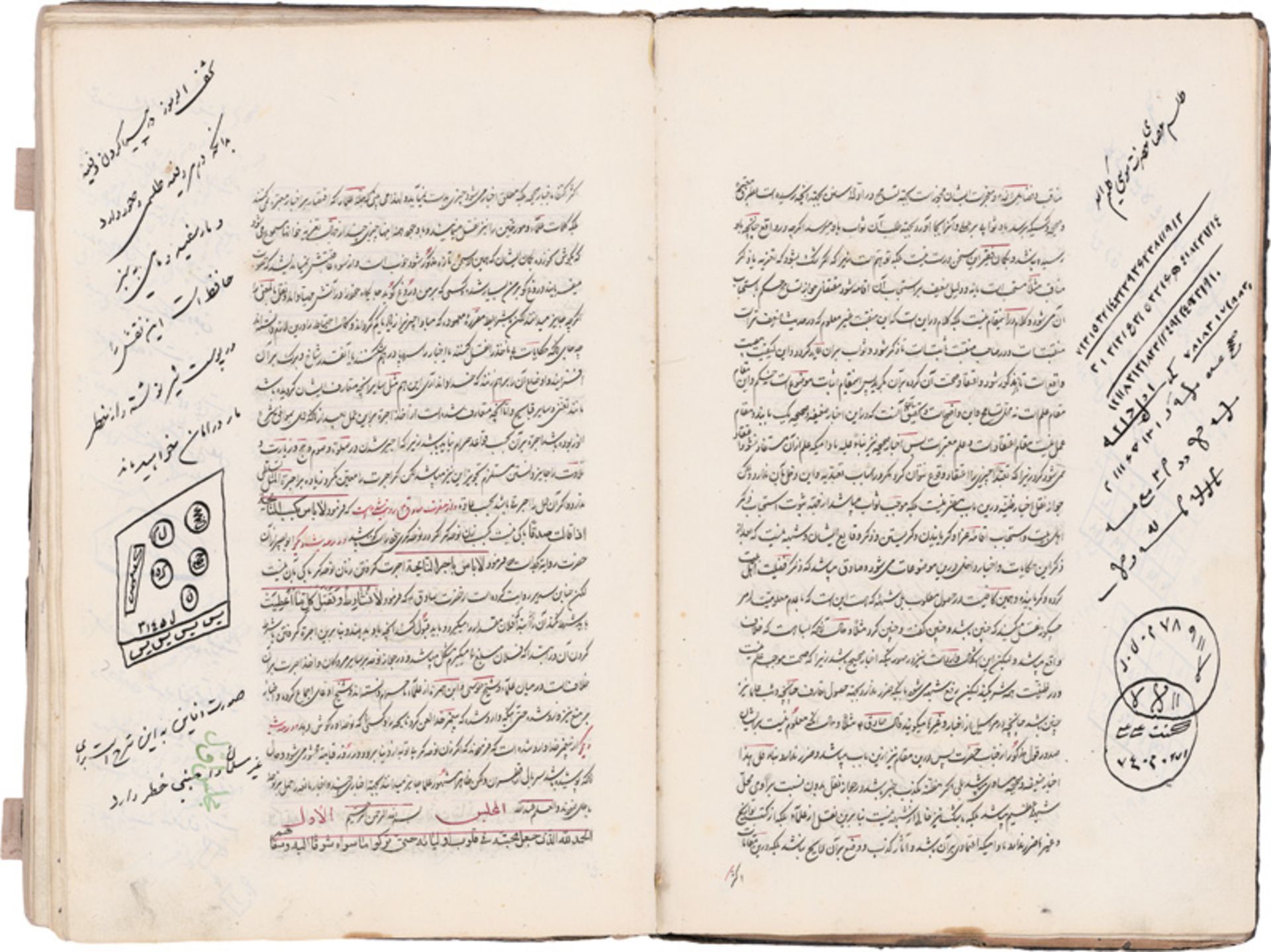 Mohayej al-Azhan: Arabische Handschrift auf Pergament. 1274