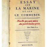 Boureau-Deslandes, André-François: Essay sur la marine et le commerce.