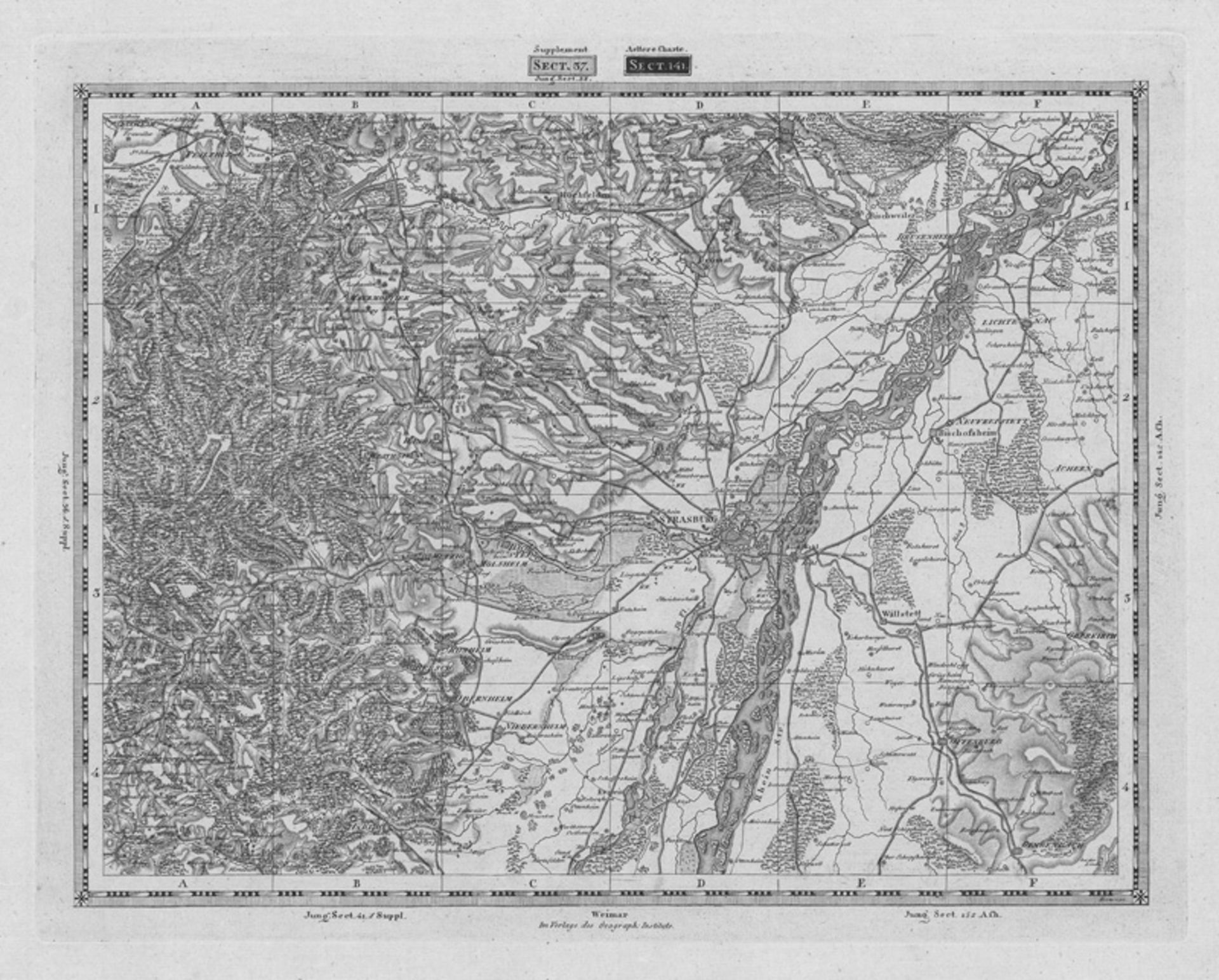 Supplement der Topographisch-milita...: Teutschland in 204 Blättern. 45 Kupferstichkarten in 12 ...