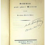 Holitscher, Arthur: Geschichten aus zwei Welten (signiert)