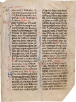 Breviarium: Einzelblatt einer lateinischen Handschrift auf Pergament
