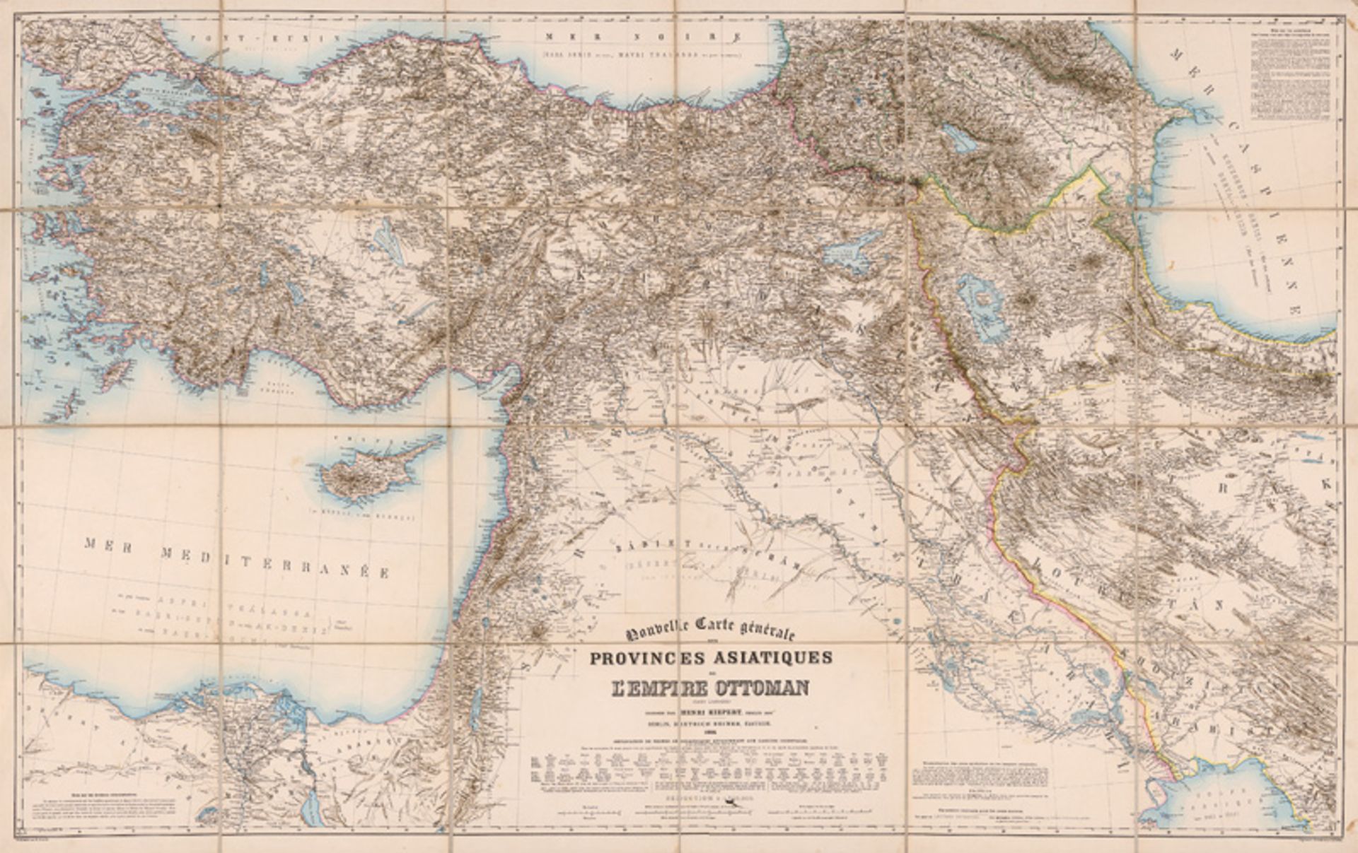 Kiepert, Henri: Nouvelle carte générale des provinces Asiatiques de l'Em...