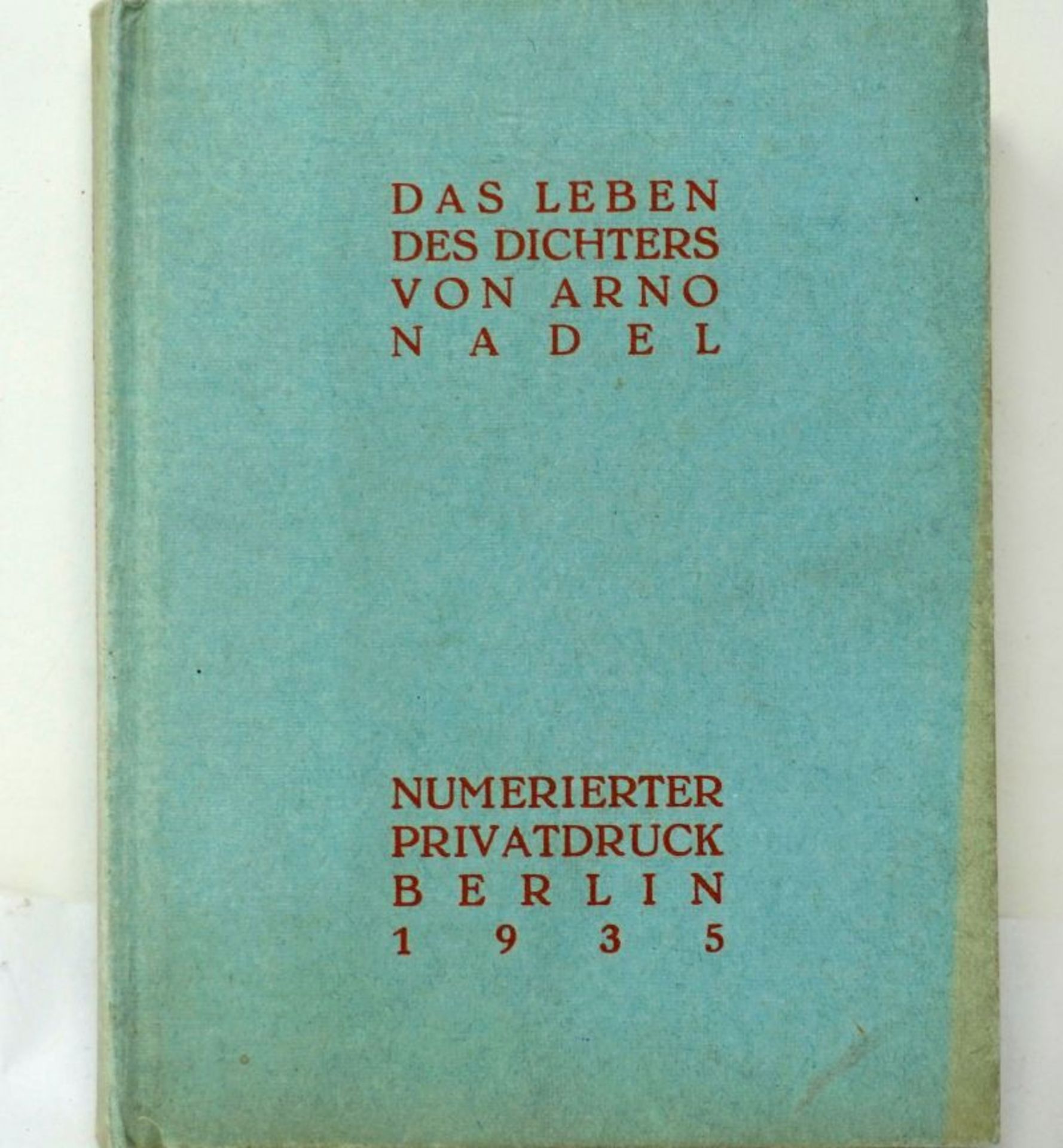 Nadel, Arno: Das Leben des Dichters