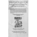 Frisius, Johannes: Dictionarium latinogermanicum