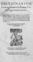 Frisius, Johannes: Dictionarium latinogermanicum