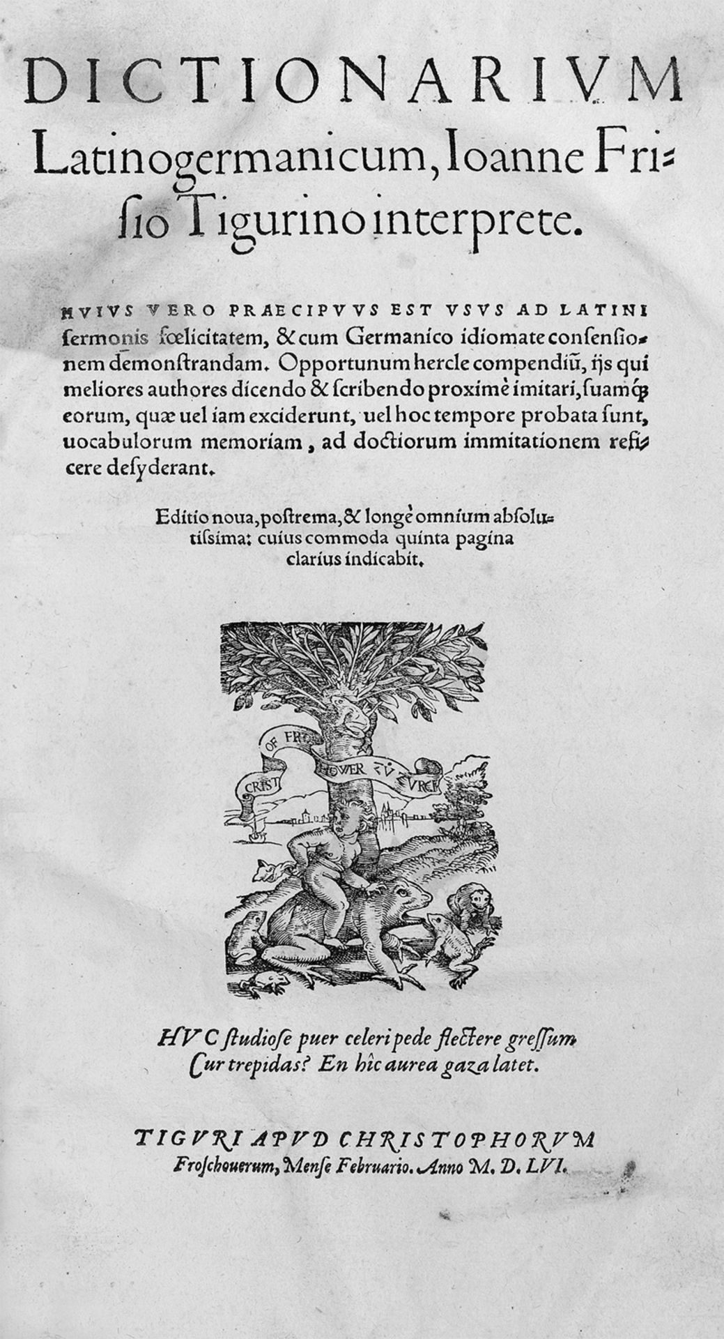 Frisius, Johannes: Dictionarium latinogermanicum