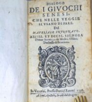 Bargagli, Girolamo: Dialogo de i givochi Senesi