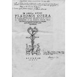 Platon: Omnia divini Platonis Opera 