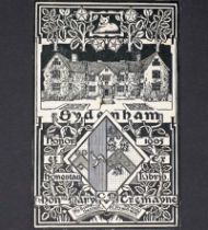 Ungarische Exlibris: Konvolut von 180 auf schwarzem Karton montierten Holzsch...