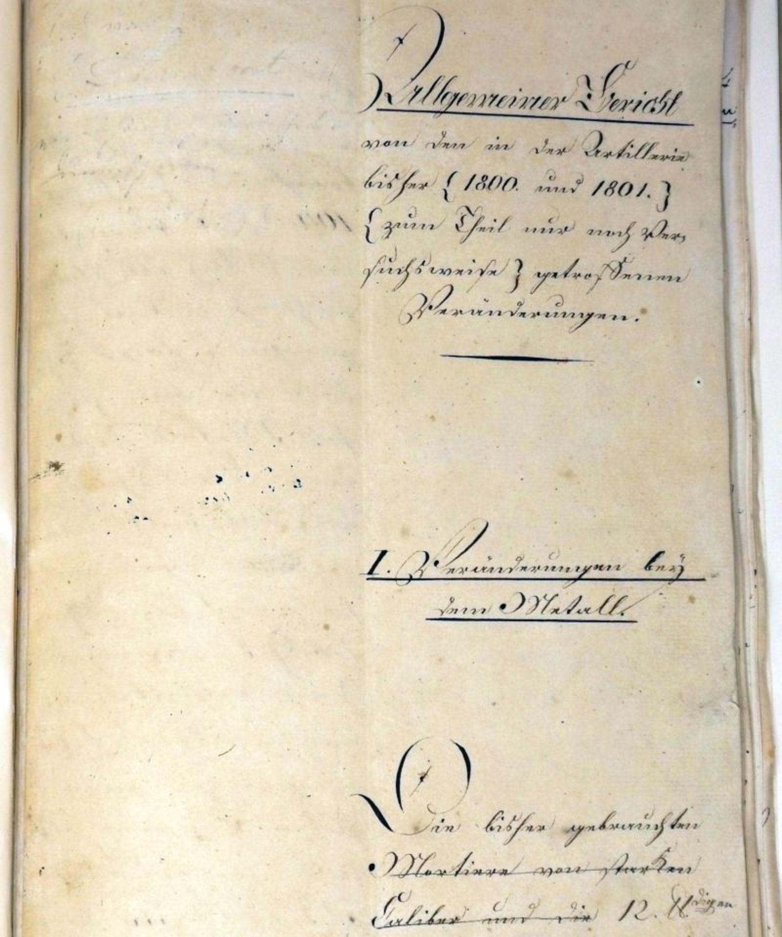 Scharnhorst, Gerhard von: Signiertes Manuskript