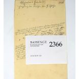 Humboldt, Alexander von: Brief an Schulze-Gaevernitz