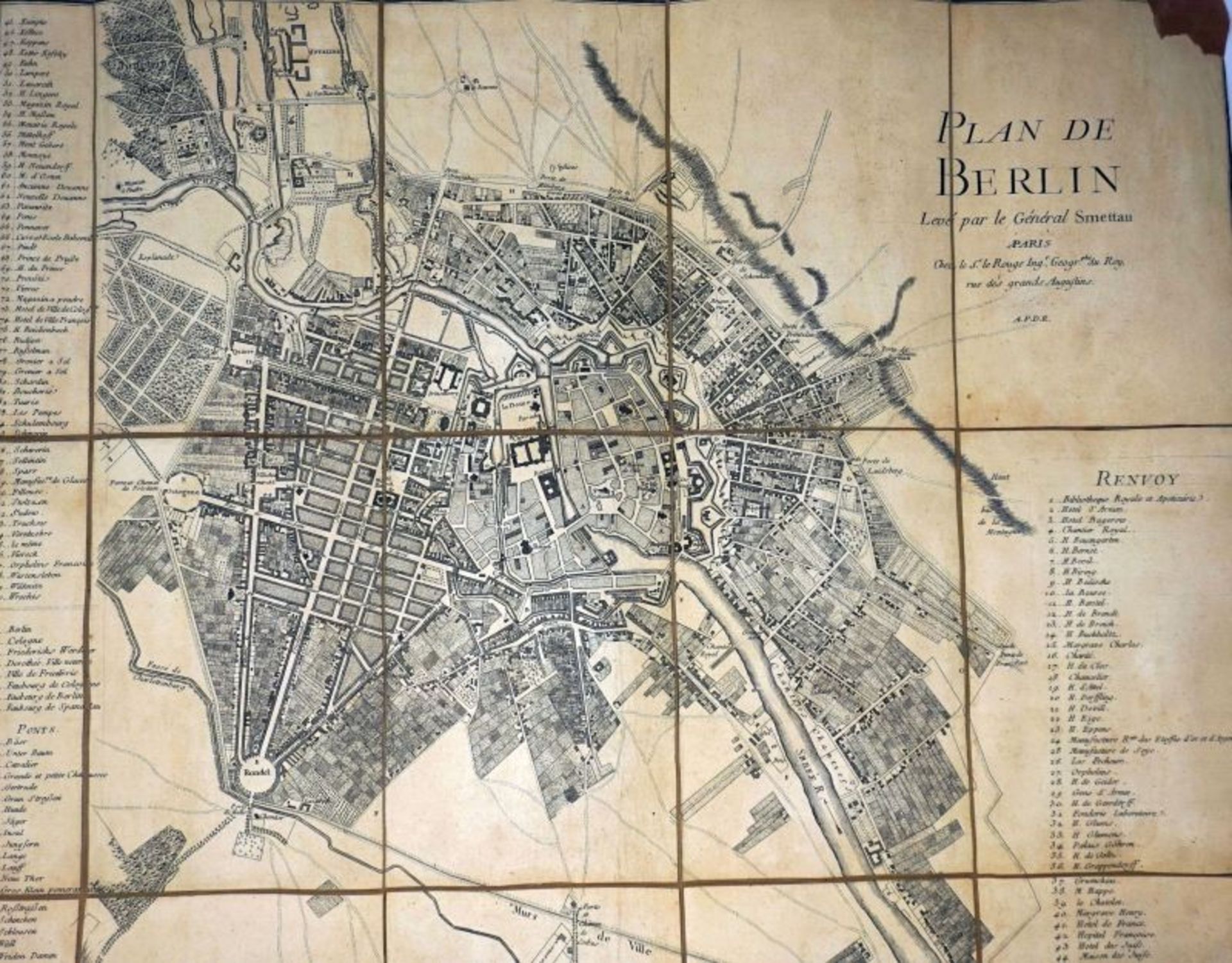 Schmettau, Samuel: Plan de Berlin. Levé par le Général Smettau a Paris