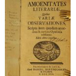 Amoenitates literariae: quibus variae observationes