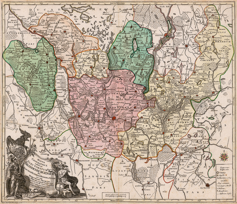 Lotter, Tobias Conrad: Mappa geographica ... Brandenburgensem