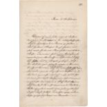Carus, Albert Gustav: Signiertes Buch-Manuskript
