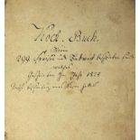 Koch.Buch Worin 299. Speisen: Deutsche Handschrift auf Papier. Tilsit? 1824