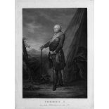 Friedrich Wilhelm II., König von Pr...: Konvolut von 3 gestochenen und 1 Holzschnitt-Porträt