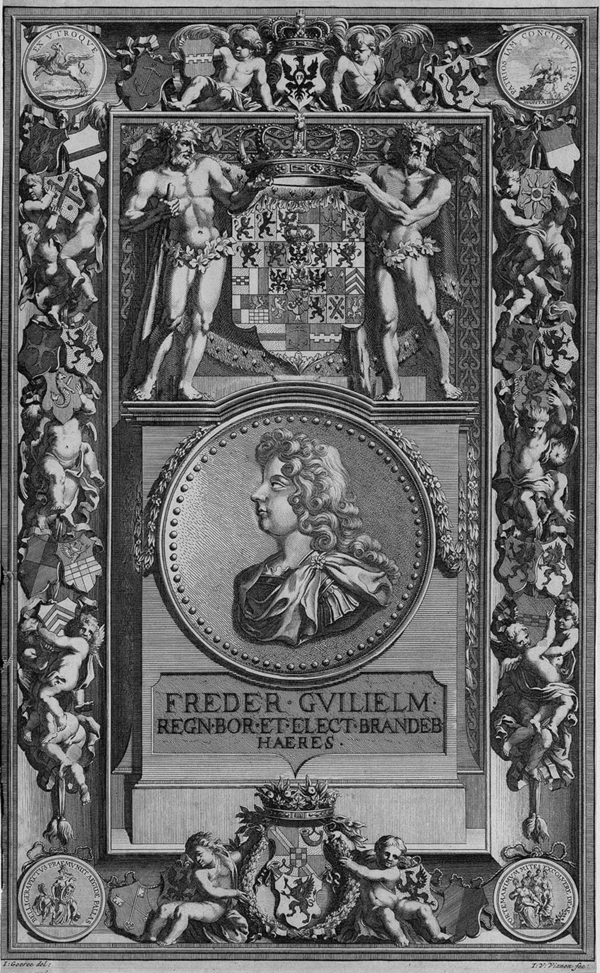 Friedrich I., König in Preußen: Konvolut von 3 Porträts