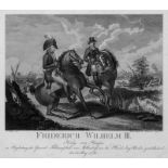Friedrich Wilhelm III., König von P...: Konvolut von 2 Kupferstichen und 2 Lithographien