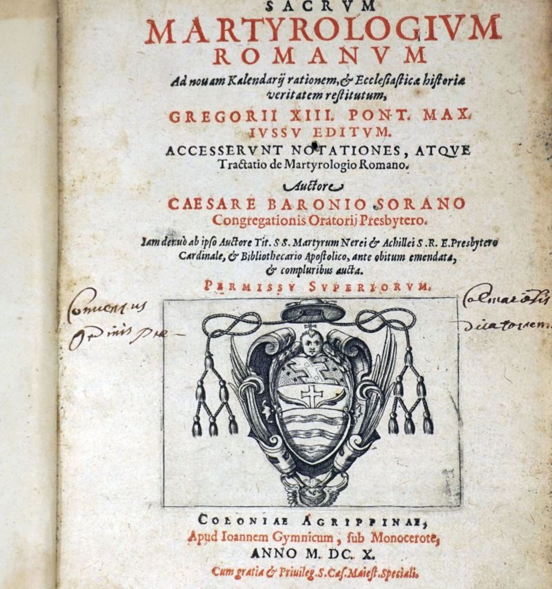 Baronio, Cesare: Sacrum Martyrologium Romanum 