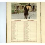 Kalender für das Jahr 1902: Handgestalteter Kalender im Jugendstil