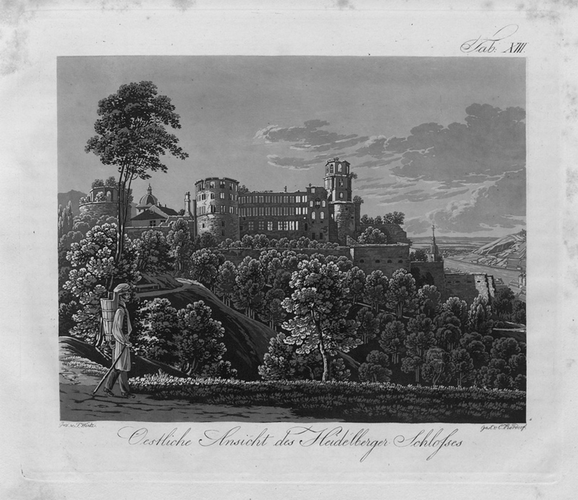 Metzger, Johann: Beschreibung des Heidelberger Schlosses und Gartens