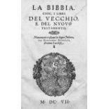 Diodati, Giovanni und Bibel: La Bibbia, cioè, i libri del vecchio, e del nuovo testam...