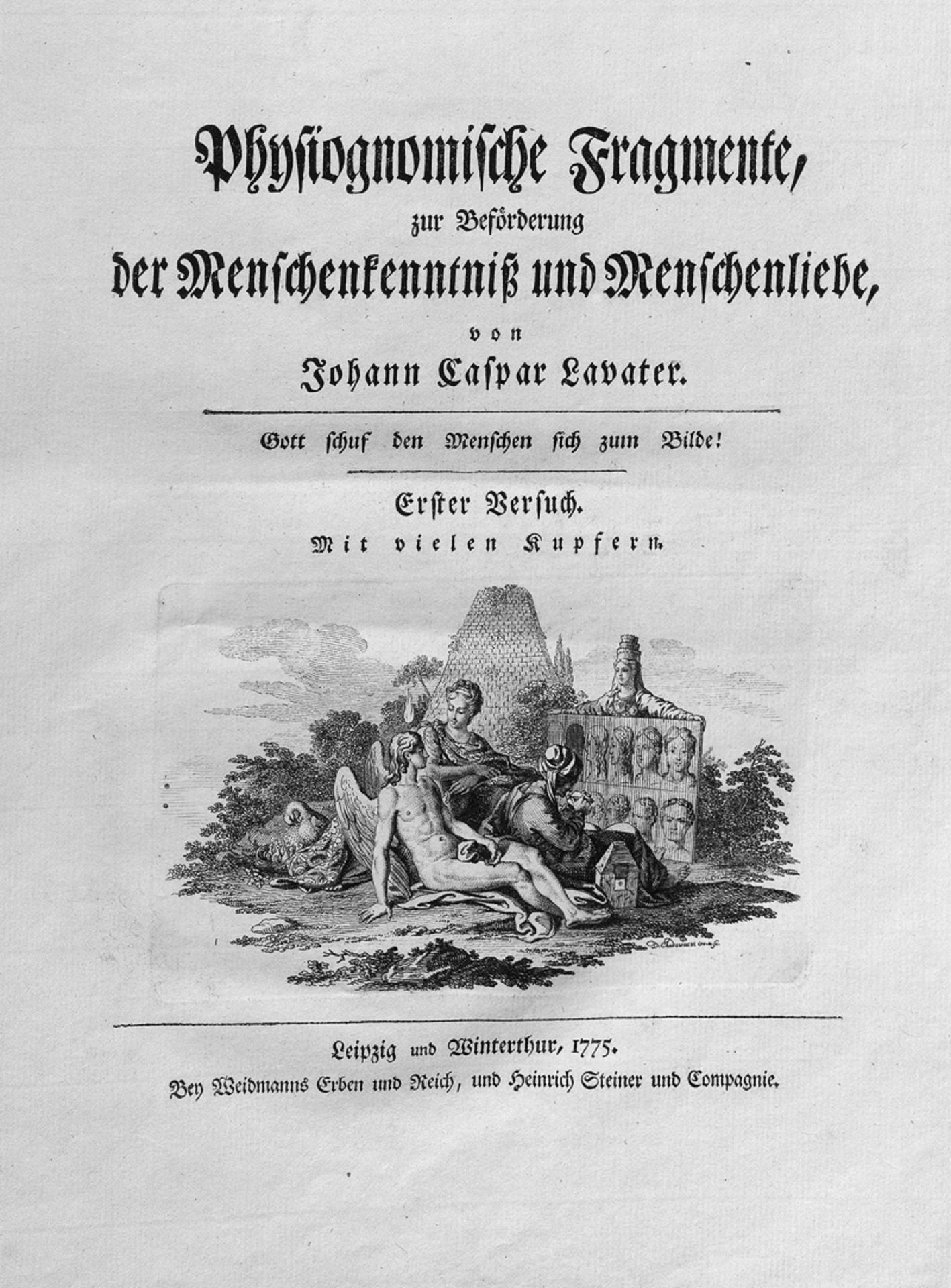 Lavater, Johann Caspar: Physiognomische Fragmente. EA 1775-78