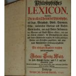 Walch, Johann Georg: Philosophisches Lexicon