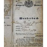 Wanderbuch:  für den Buchbindergesellen J. Plate, 1840