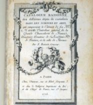 Basan, Pierre-François: Catalogue raisonné des différens objets de curiosités da...