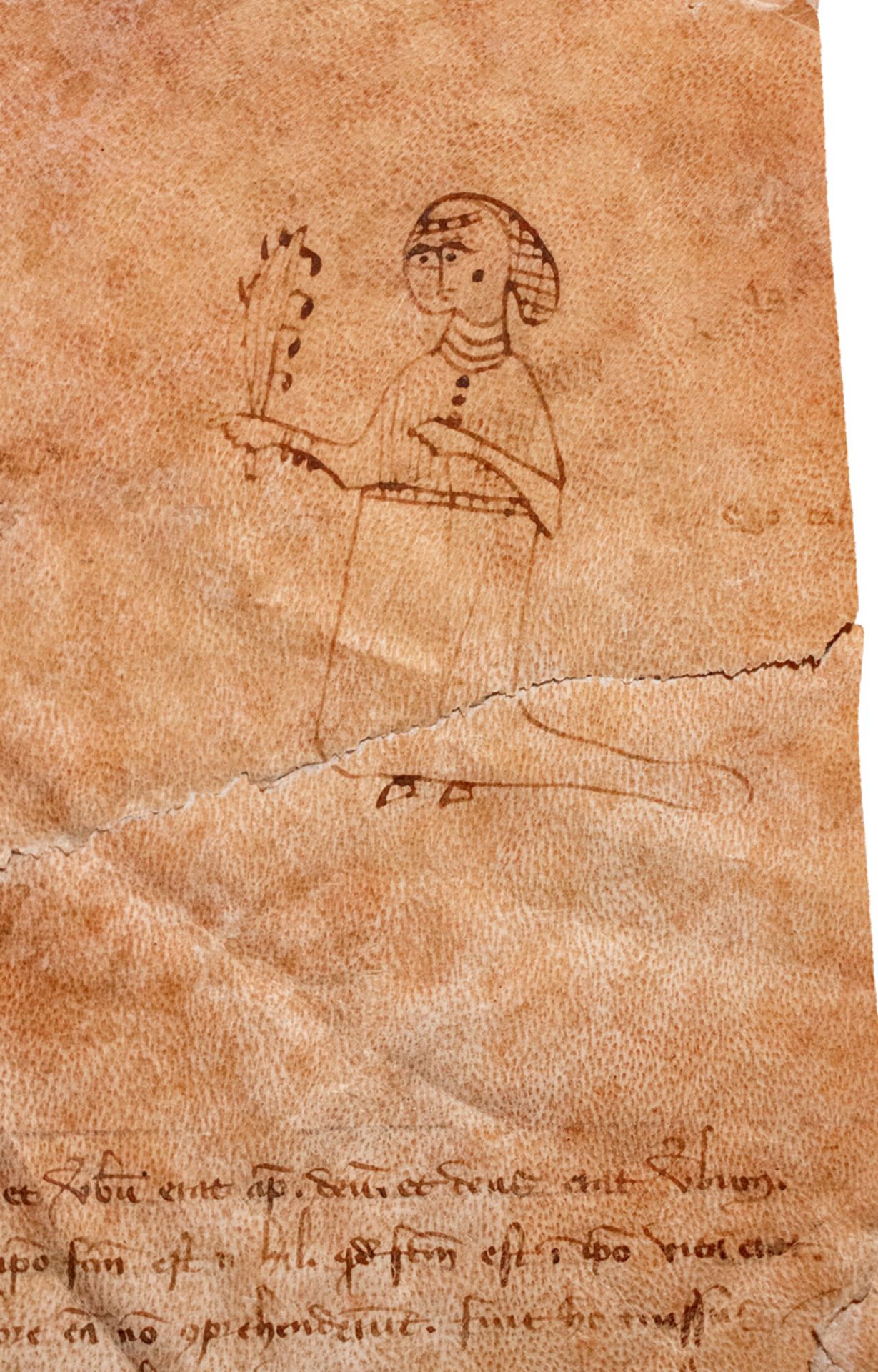 Johannes-Evangelium: Lateinische Handschrift auf Pergament - Image 2 of 2