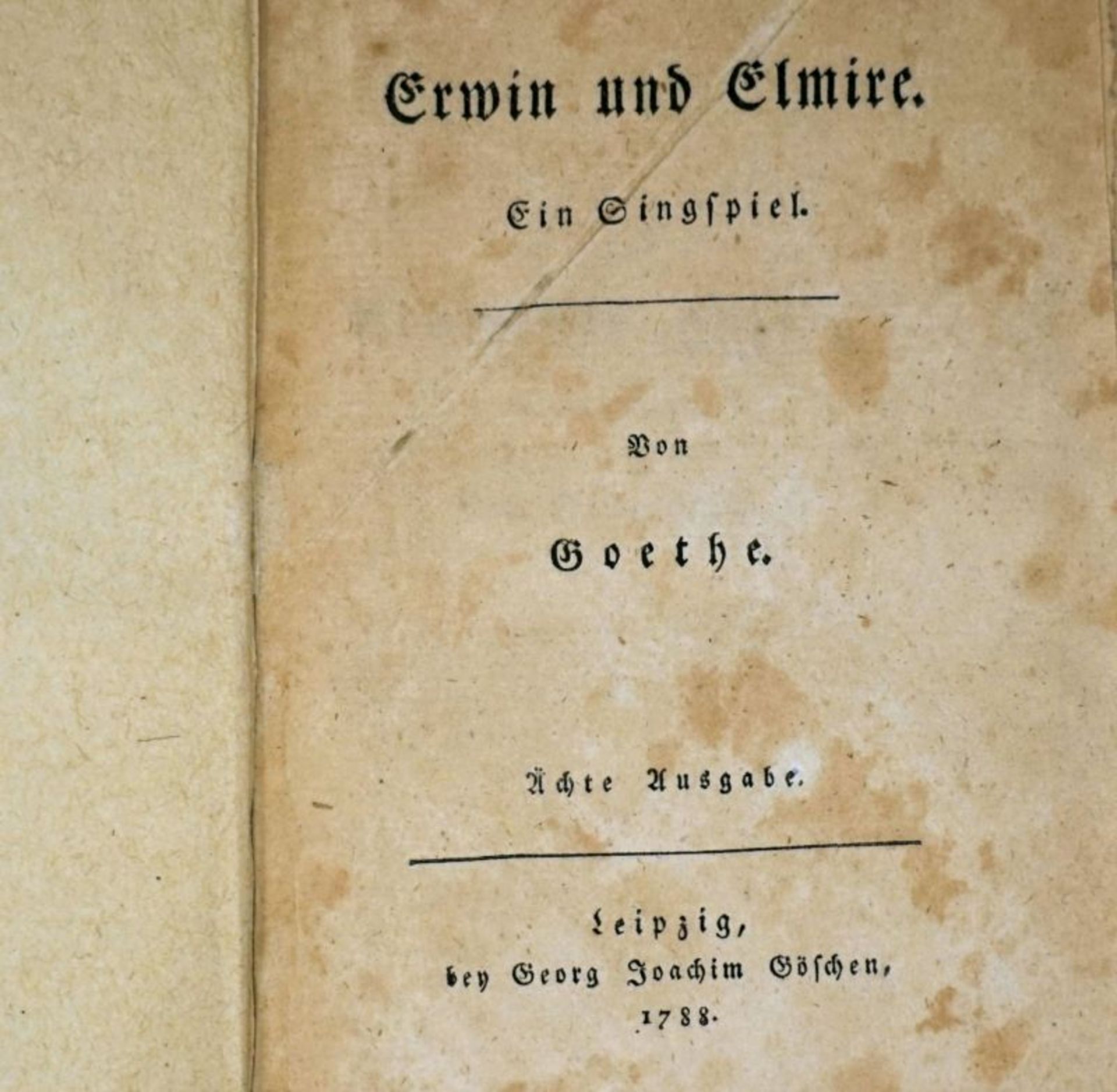 Goethe, Johann Wolfgang von: Erwin und Elmire