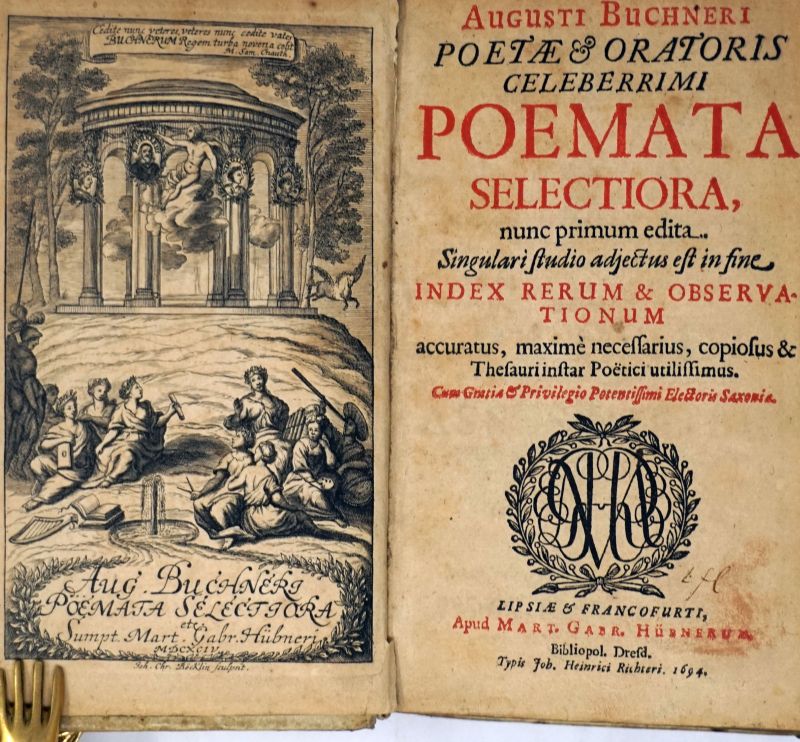 Buchner, August: Poetae et oratoris celeberrimi poemata selectiora