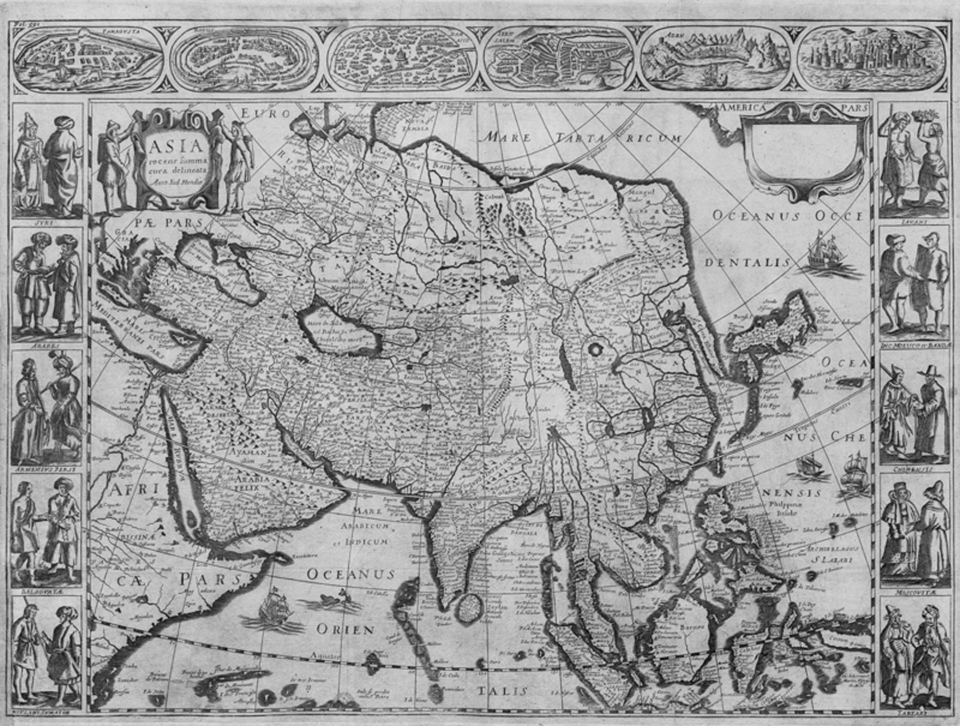 Hondius, Hendrick: Asia recens summa cura delineata
