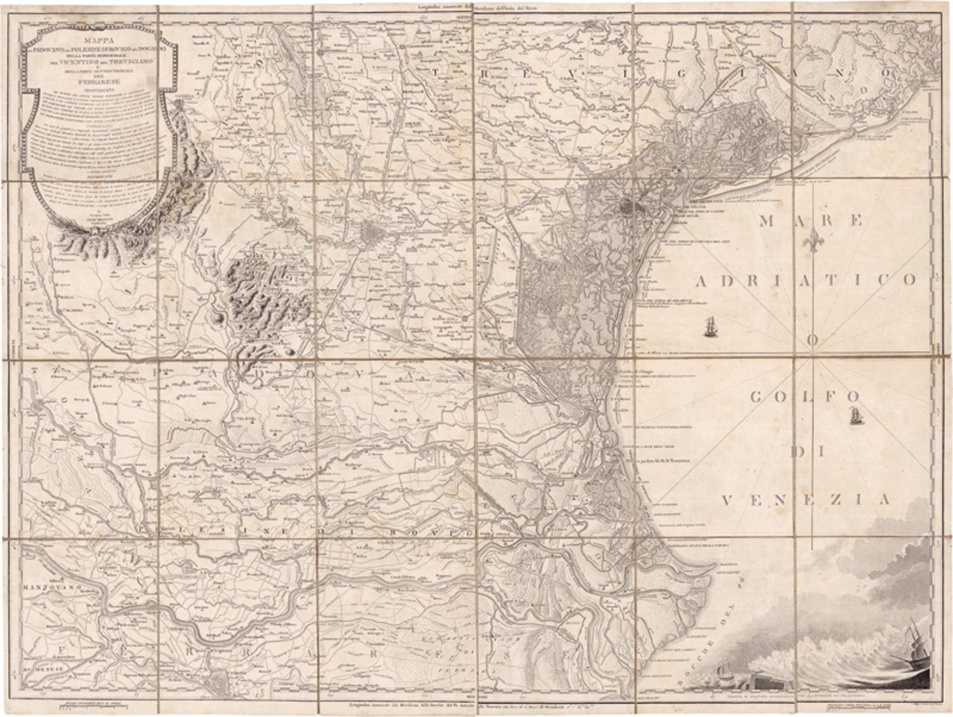 Valle, Giovanni: Mappa del Padovano