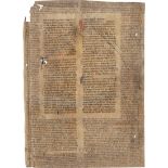 Gregorius IX., Papa: Decretales-Einzelblatt Verordnungen und Beschlüsse des P...