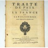 Traité de paix und : entre la France et l'Angleterre