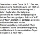 Stammbuch: einer Dame "A. B."