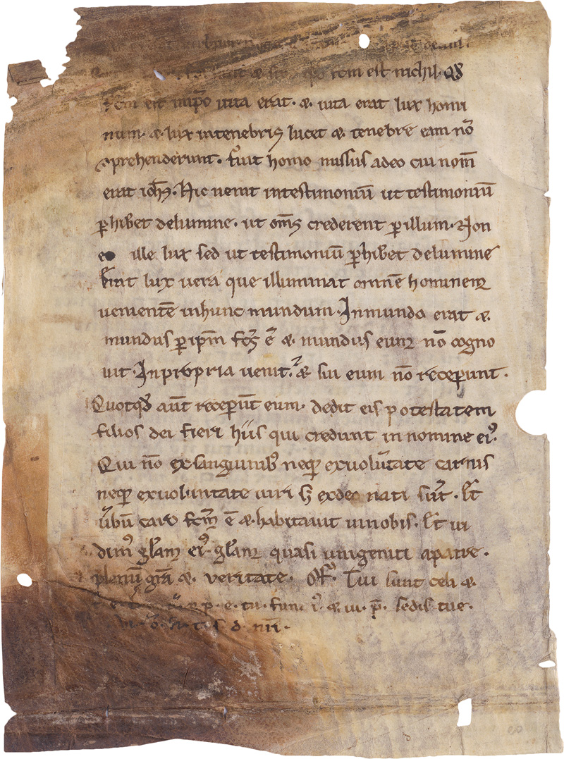 Missale-Fragment: Lateinische Handschrift auf Pergament