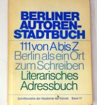 Berliner Autoren-Stadtbuch: 111 von A bis Z. (mit 45 Signaturen)
