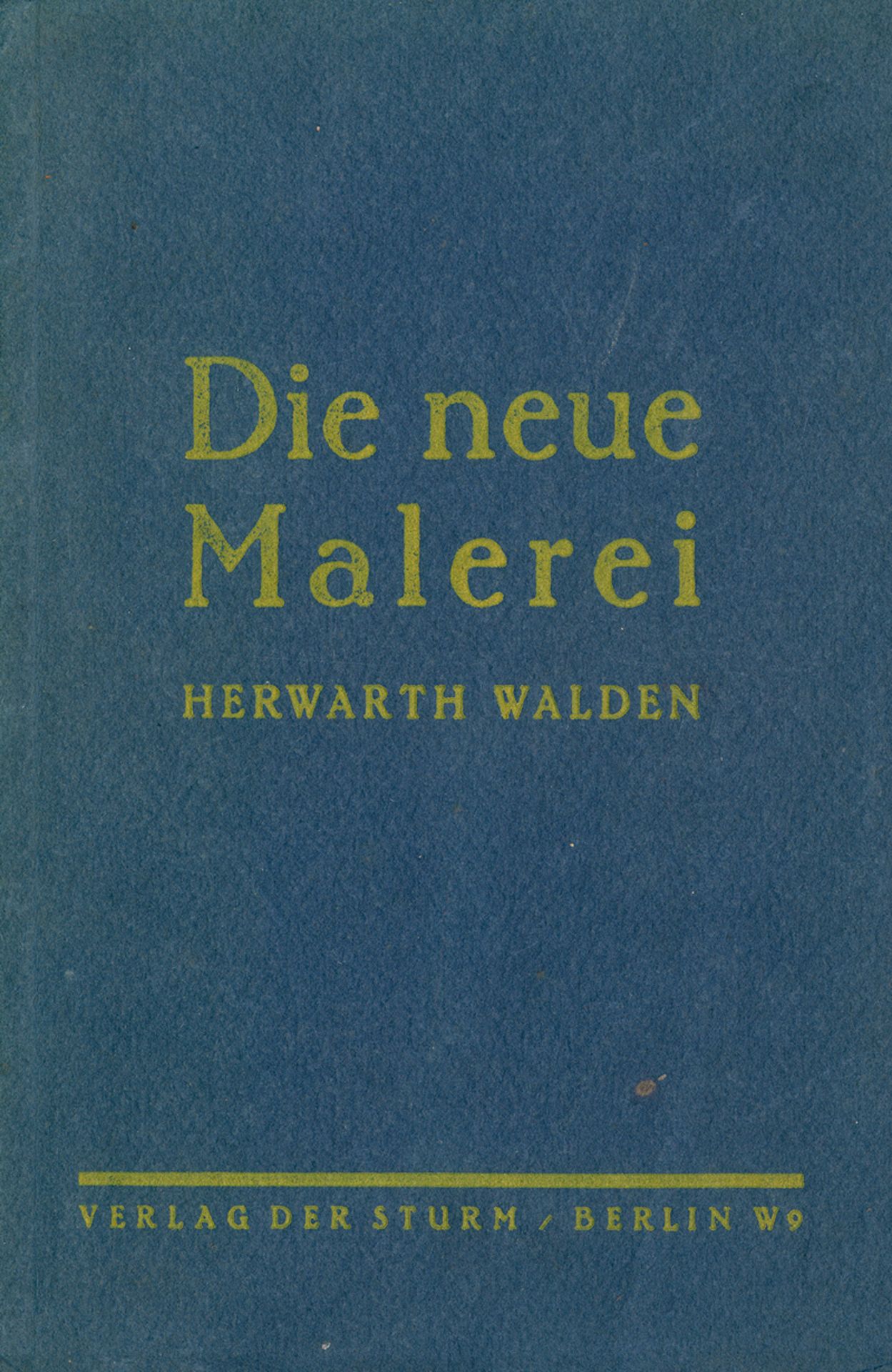 Walden, Herwarth: Die neue Malerei