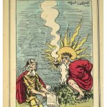 Antiklerikale Bibelillustrationen: Sammlung von 4 illustrierten französischsprachigen Werke...