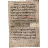 Benedikt von Nursia: Regula sancti Benedicti. Lateinische Handschrift auf Per...
