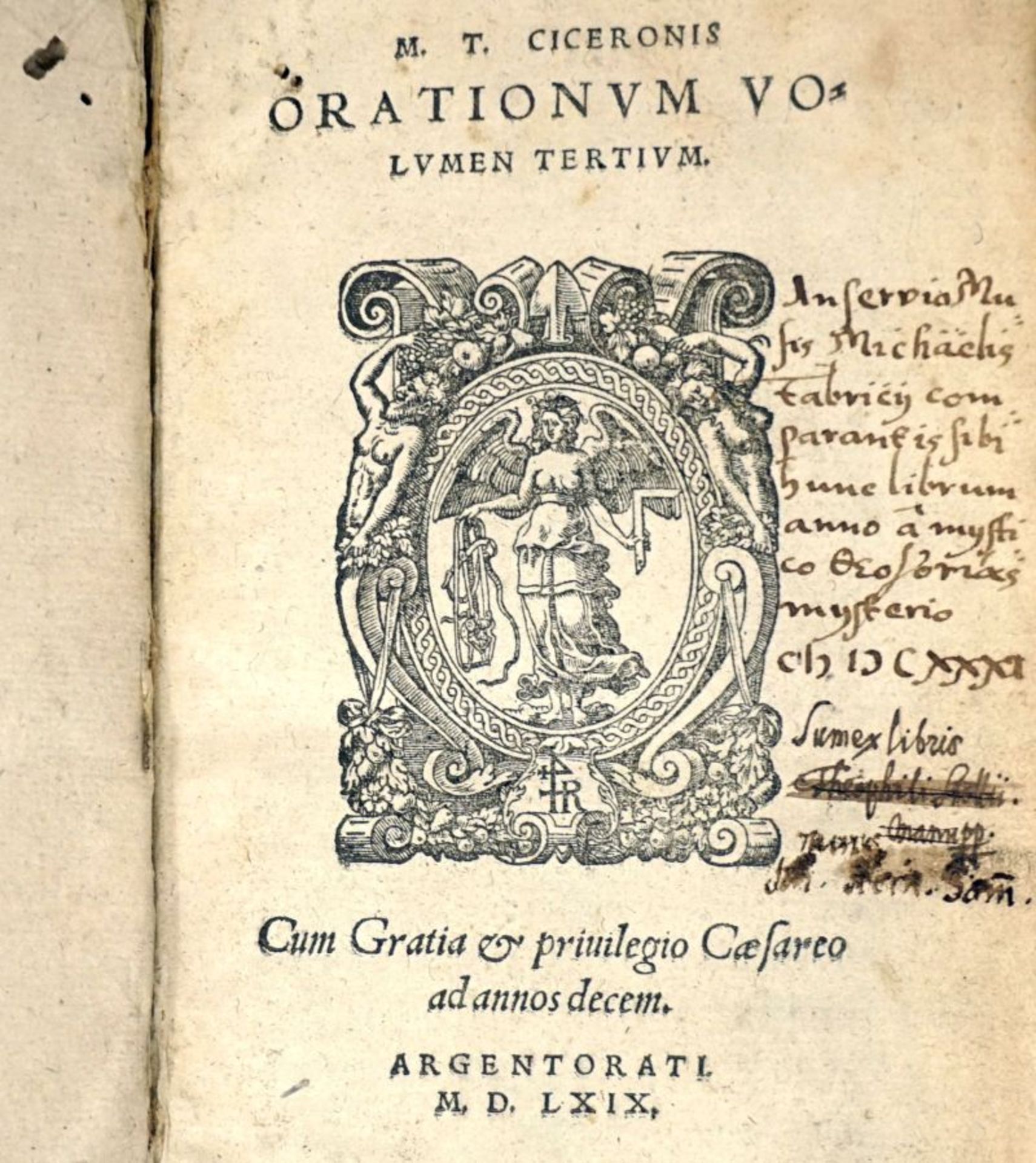 Cicero, Marcus Tullius: Orationum volumen tertium