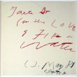 Paz, Octavio und Twombly, Cy: Eight Poems, ten Drawings