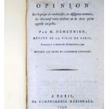 Démeunier, Jean Nicolas: Opinion sur le projet de rembourser