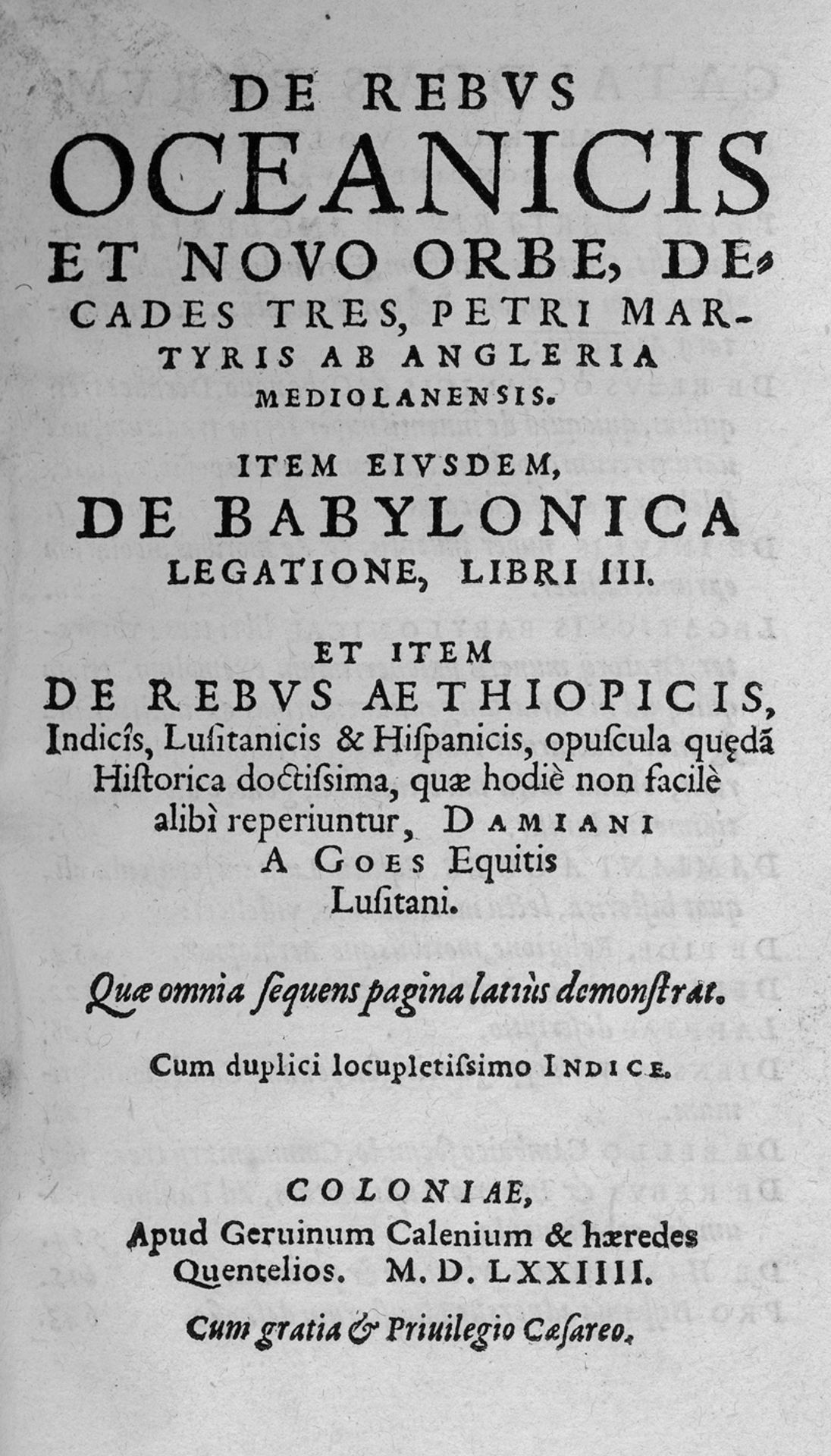 Anghiera, Petrus Martyr von: De rebus oceanicis 