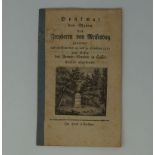 Schwertzel, Dorothea von: Denkmal den Manen des Freyherrn von Meisenbug gewidmet 