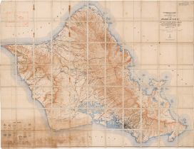 Topographic map of the island of Oa...: and county of Honolulu